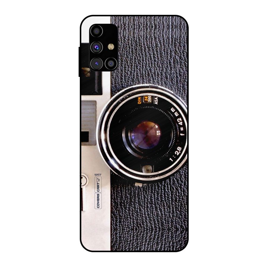 Old School Camera Metal Back Case for Galaxy M31s