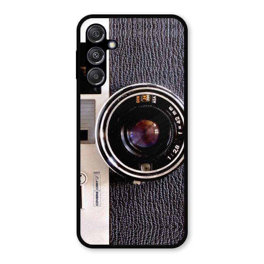 Old School Camera Metal Back Case for Galaxy M34 5G