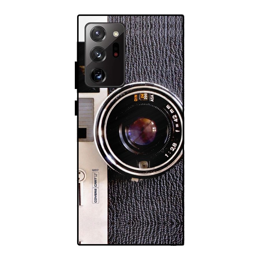 Old School Camera Metal Back Case for Galaxy Note 20 Ultra