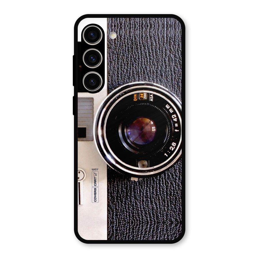 Old School Camera Metal Back Case for Galaxy S23 Plus
