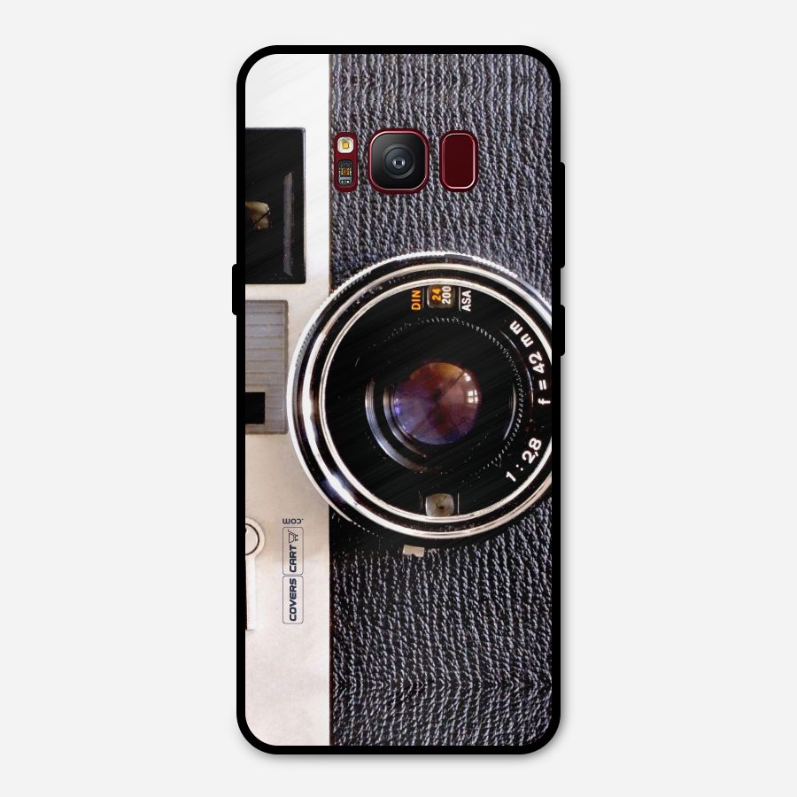 Old School Camera Metal Back Case for Galaxy S8