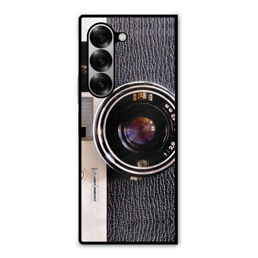 Old School Camera Metal Back Case for Galaxy Z Fold6