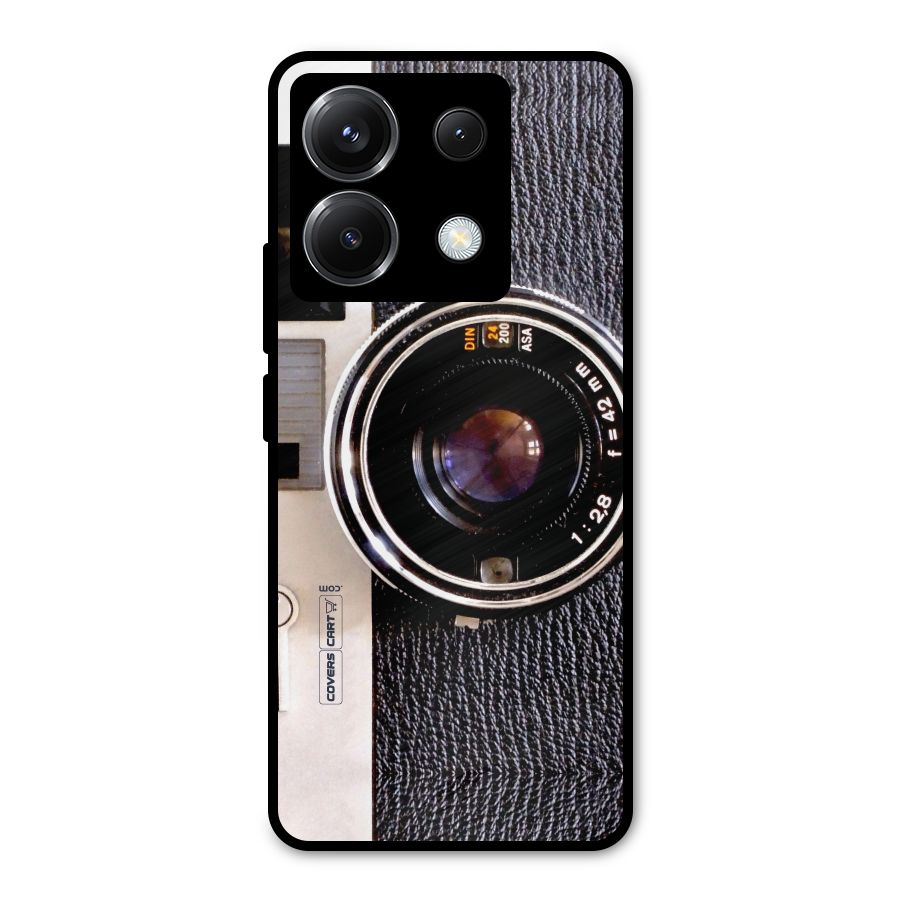 Old School Camera Metal Back Case for Poco X6