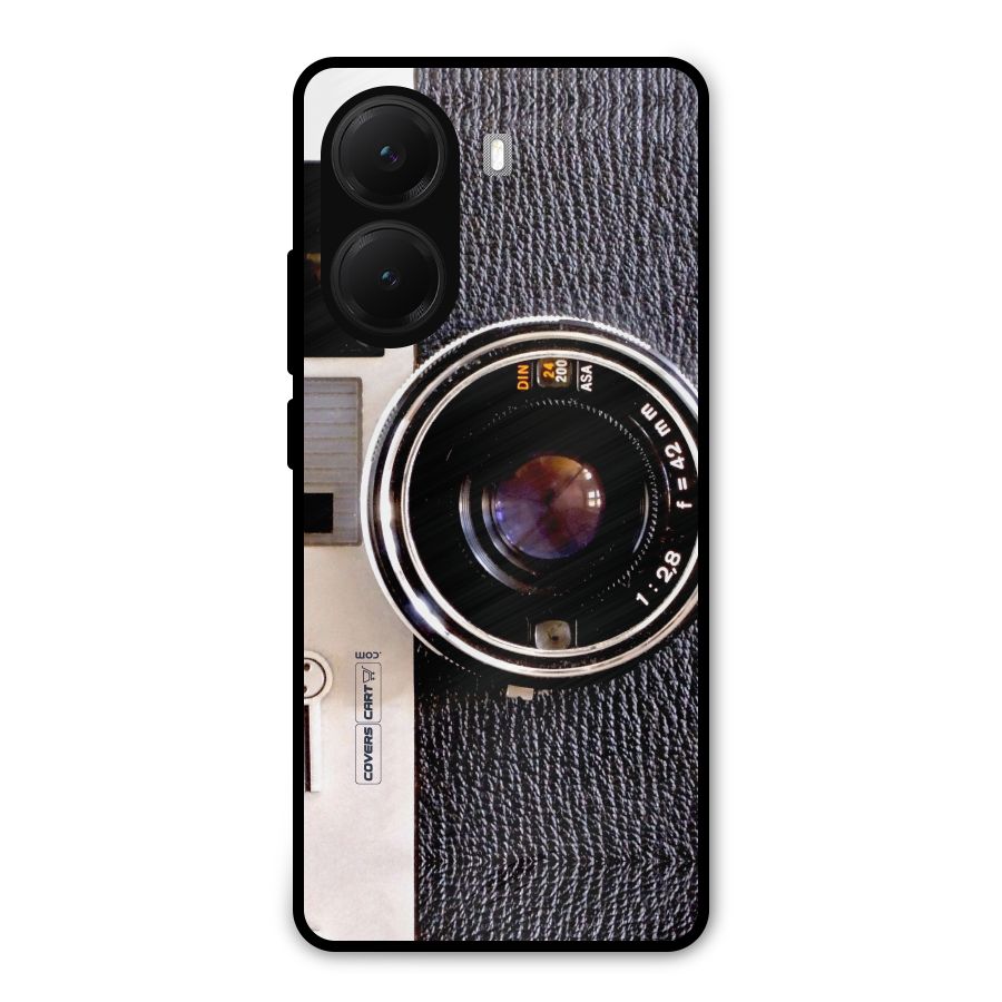 Old School Camera Metal Back Case for Poco X7 Pro