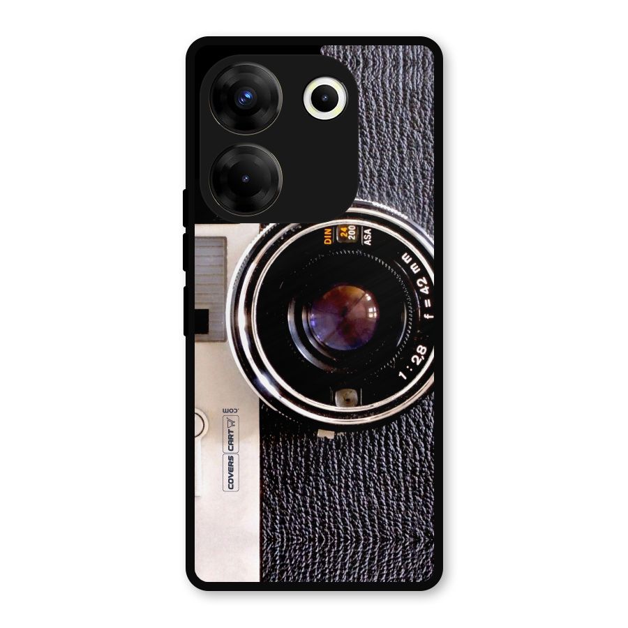 Old School Camera Metal Back Case for Tecno Camon 20