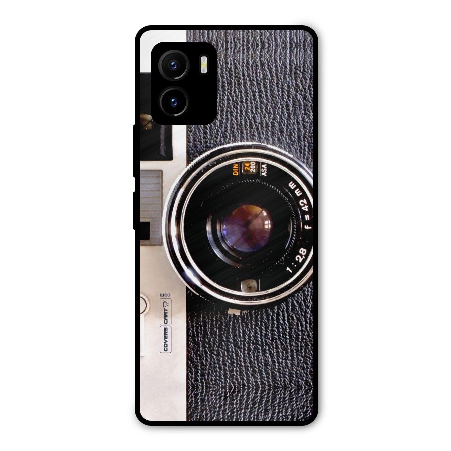 Old School Camera Metal Back Case for Vivo Y15s