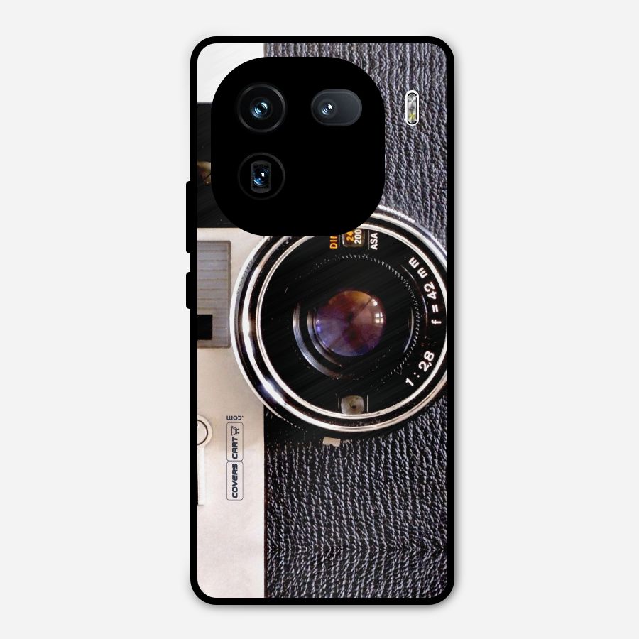 Old School Camera Metal Back Case for iQOO 12