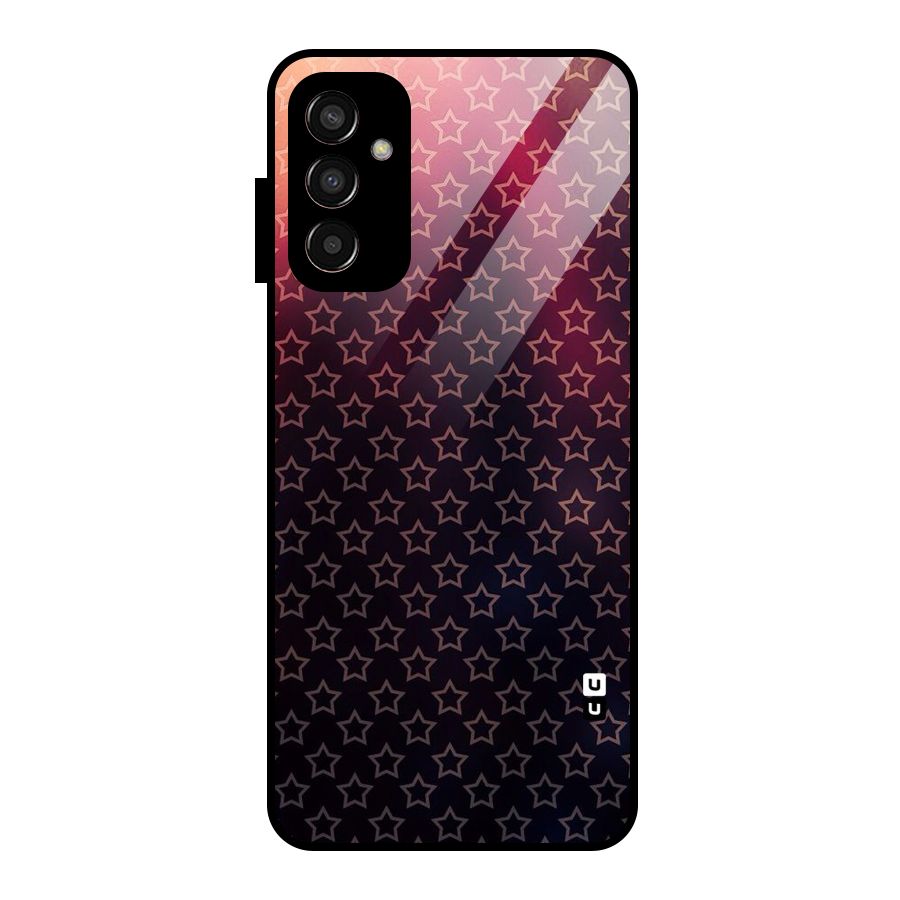 Ombre Stars Glass Back Case for Galaxy F13