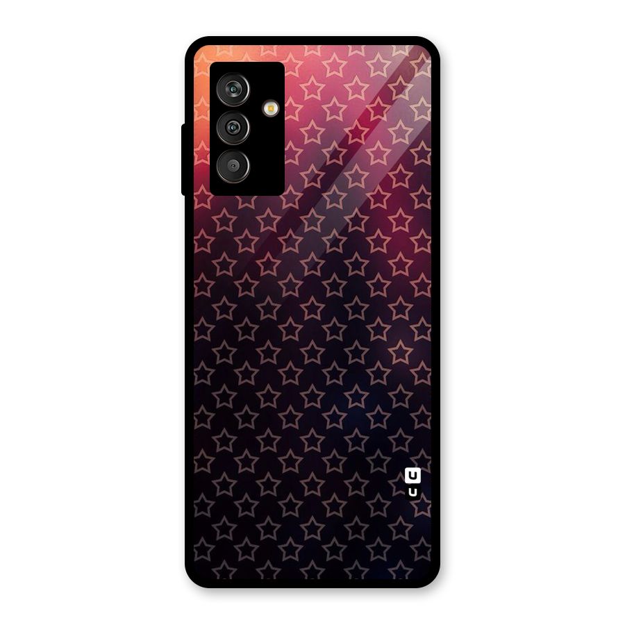 Ombre Stars Glass Back Case for Galaxy M13