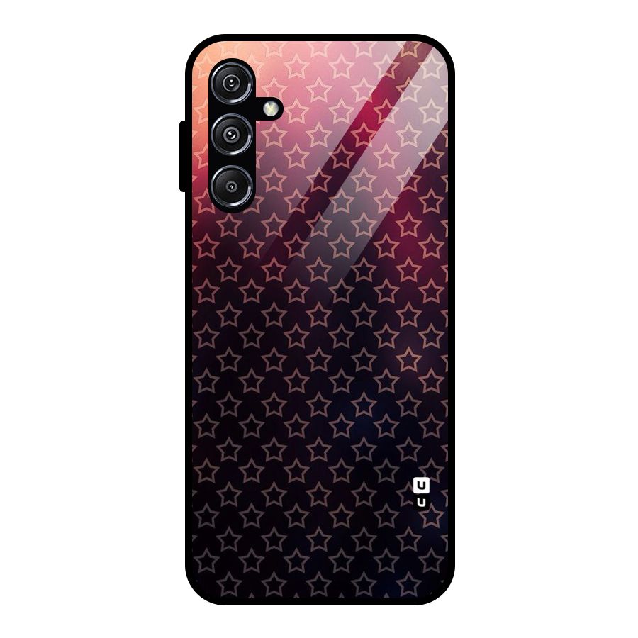 Ombre Stars Glass Back Case for Galaxy M34 5G