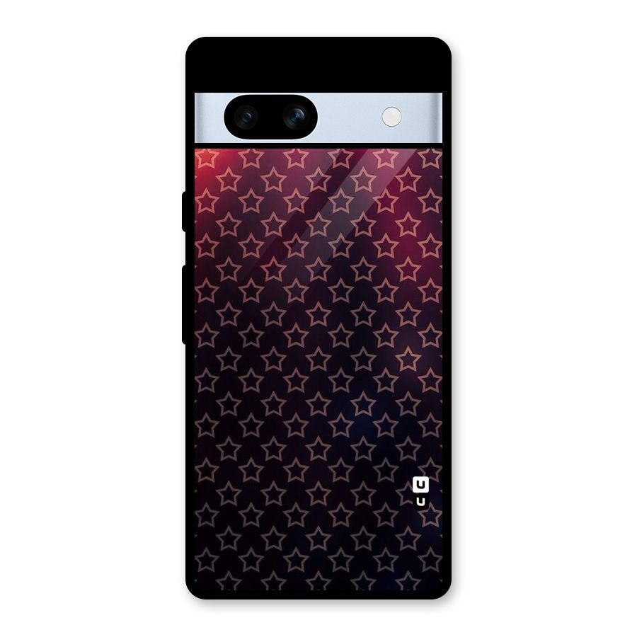 Ombre Stars Glass Back Case for Google Pixel 7a