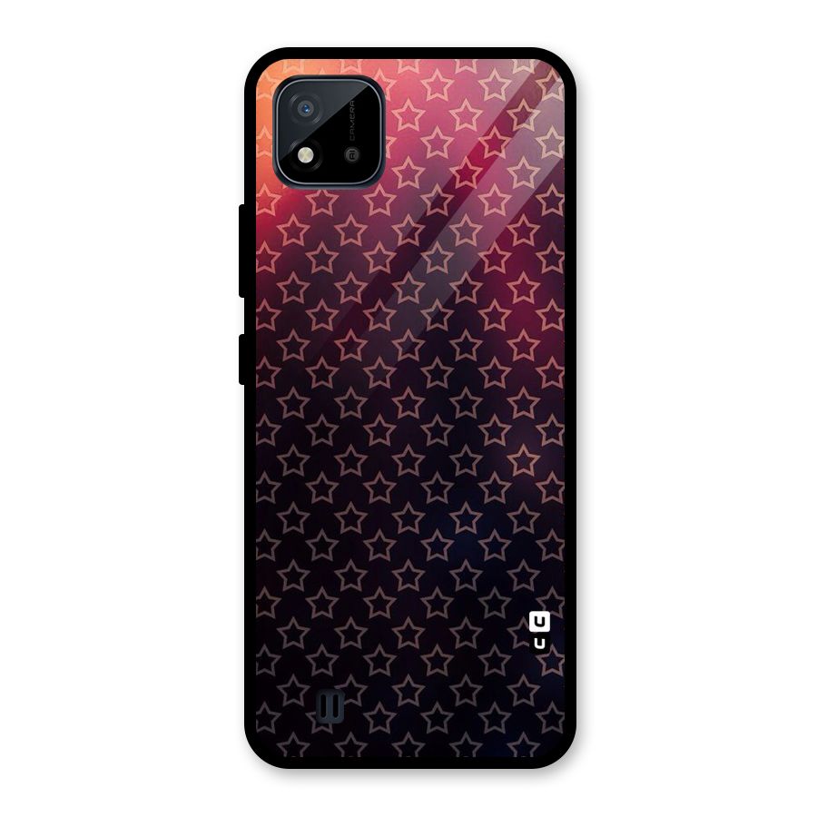 Ombre Stars Glass Back Case for Realme C11 2021
