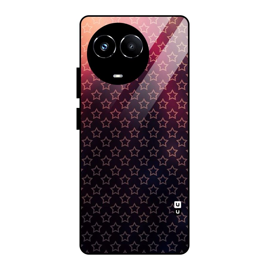 Ombre Stars Glass Back Case for Realme Narzo 60X
