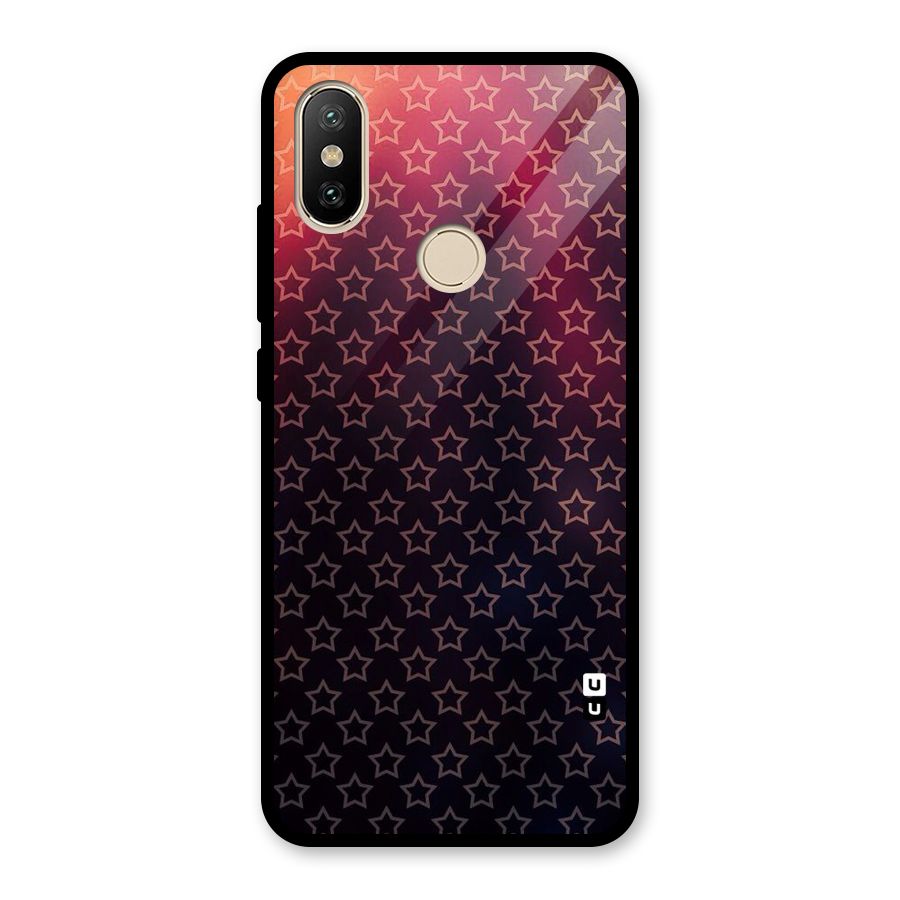 Ombre Stars Glass Back Case for Redmi A2