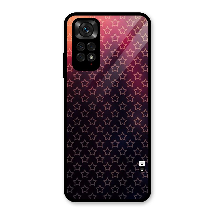 Ombre Stars Glass Back Case for Redmi Note 11S