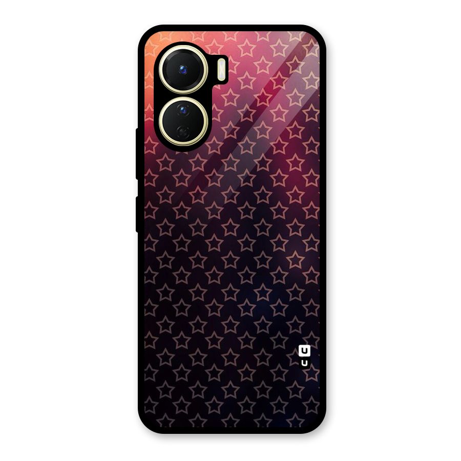 Ombre Stars Glass Back Case for Vivo Y56