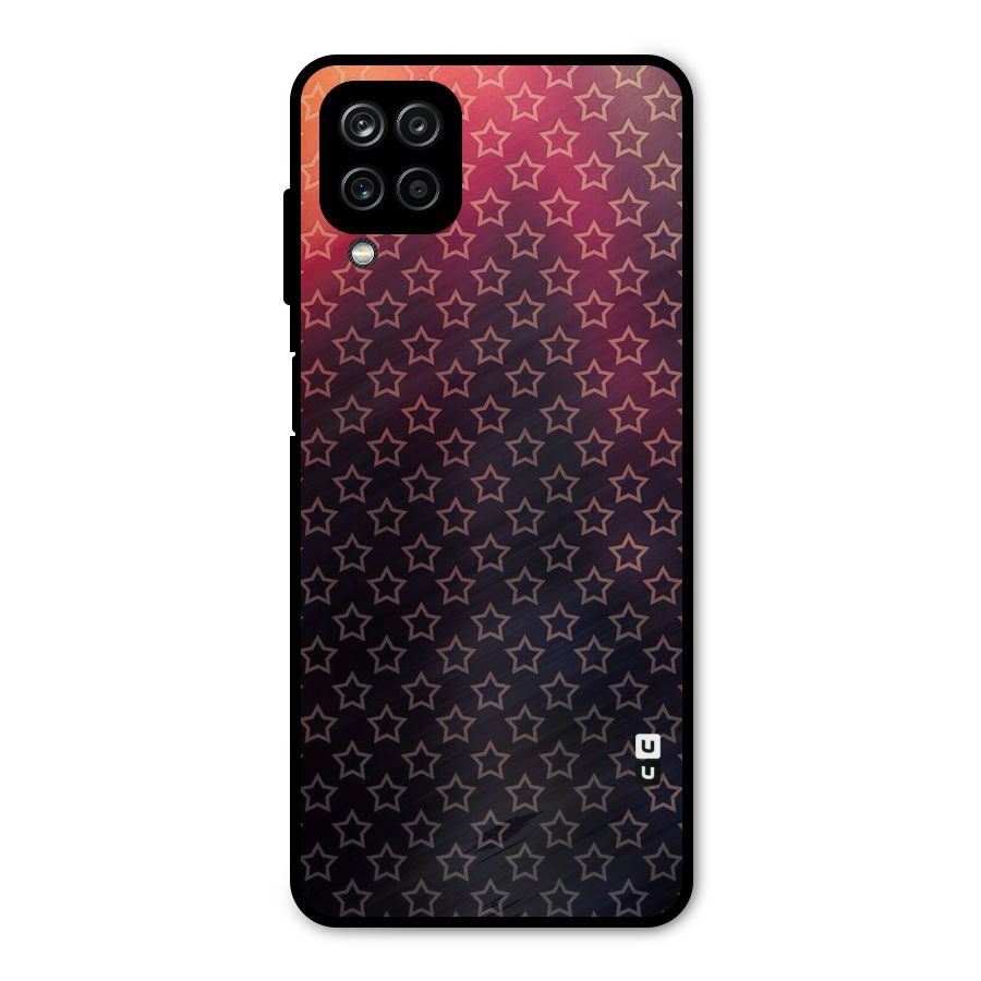 Ombre Stars Metal Back Case for Galaxy A12