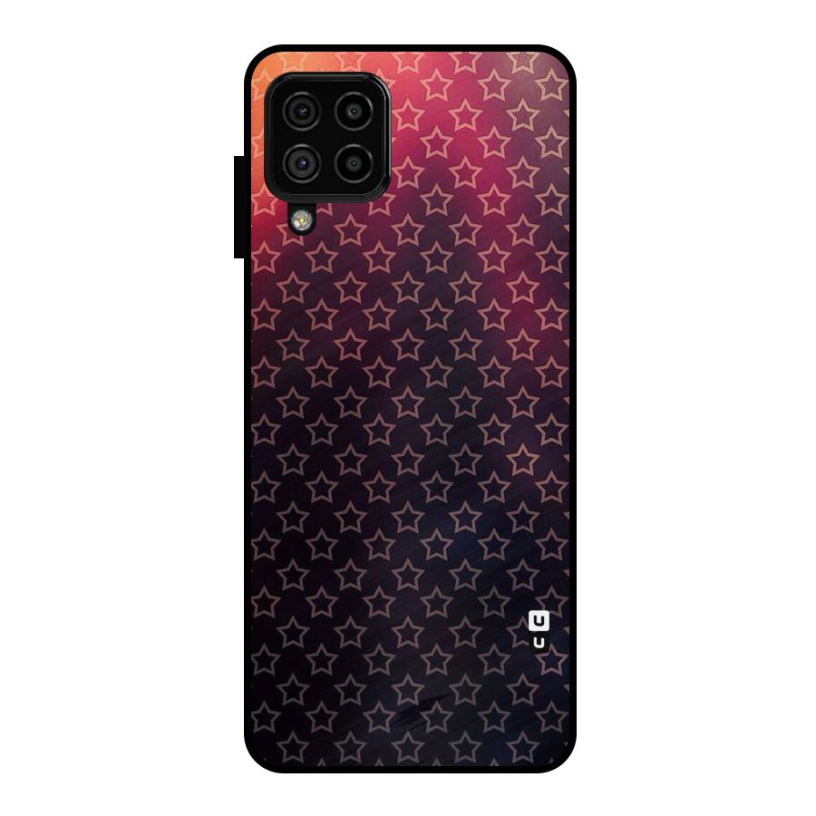 Ombre Stars Metal Back Case for Galaxy A22 4G