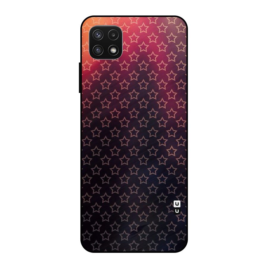 Ombre Stars Metal Back Case for Galaxy A22 5G
