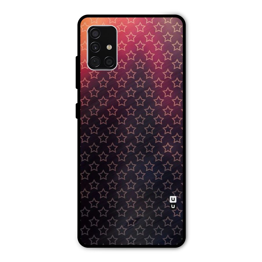 Ombre Stars Metal Back Case for Galaxy A51