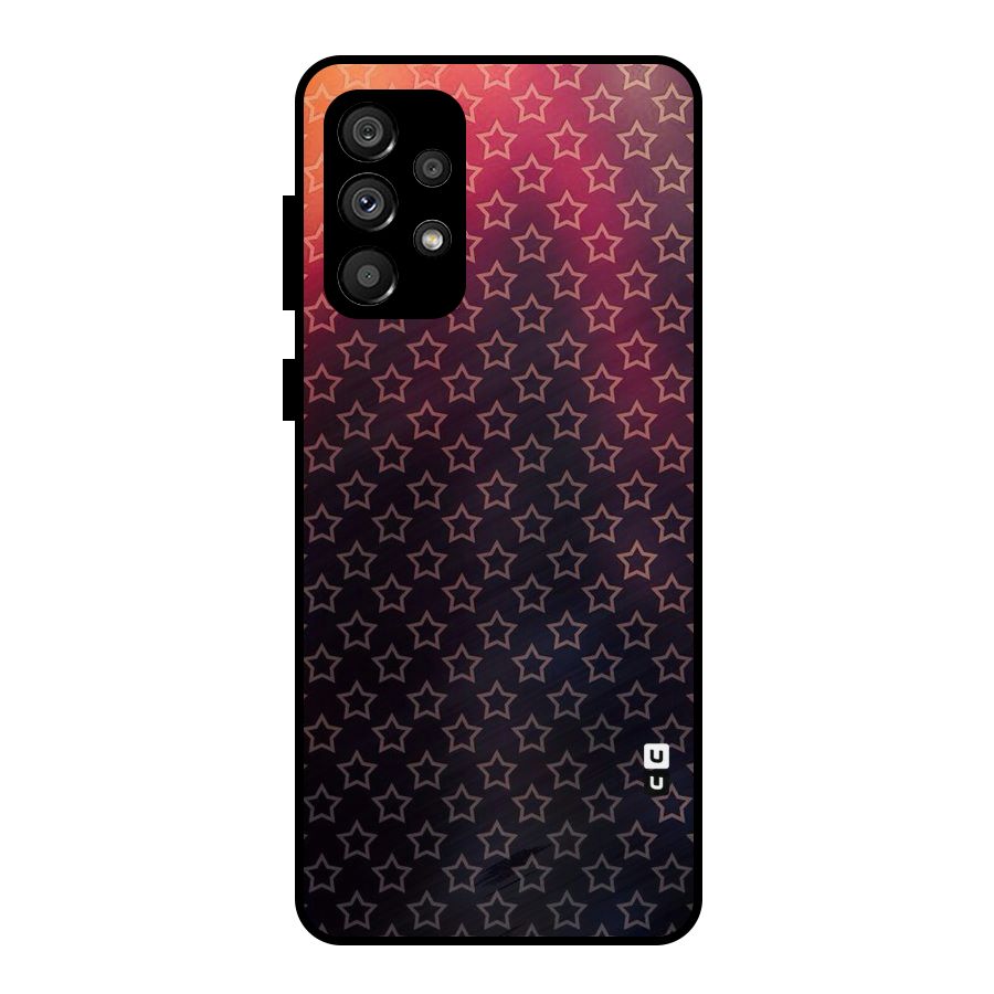 Ombre Stars Metal Back Case for Galaxy A73 5G
