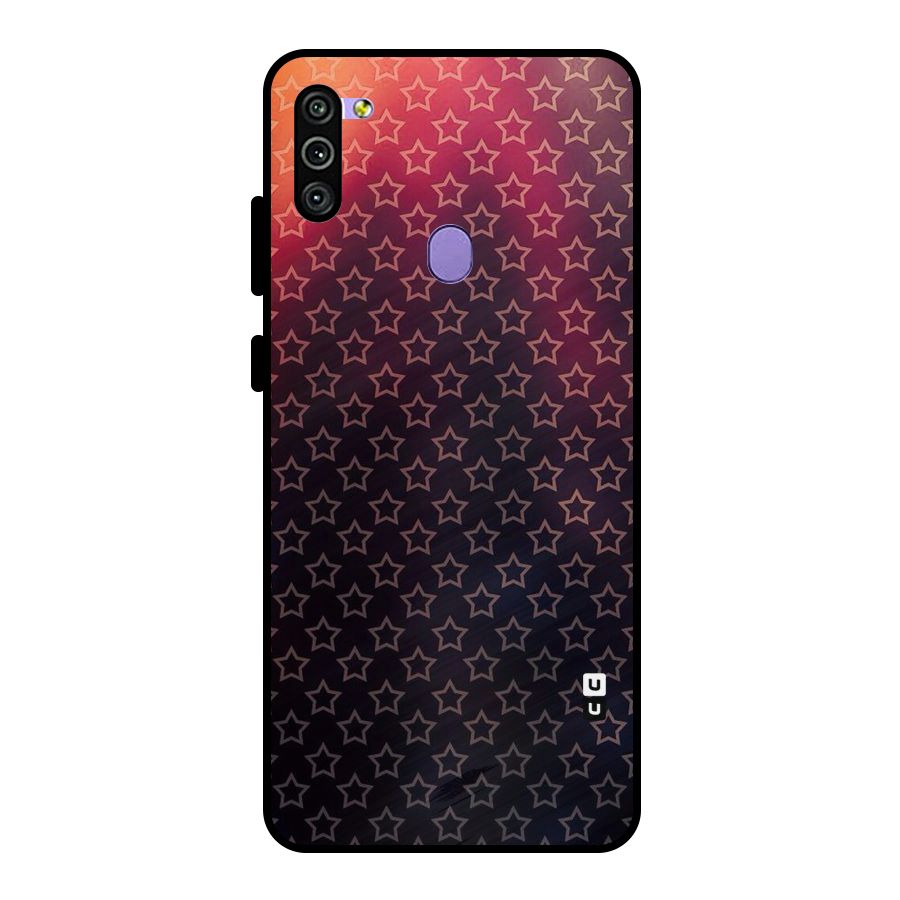 Ombre Stars Metal Back Case for Galaxy M11