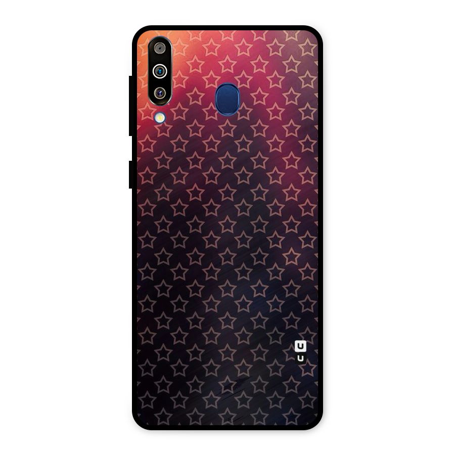 Ombre Stars Metal Back Case for Galaxy M30