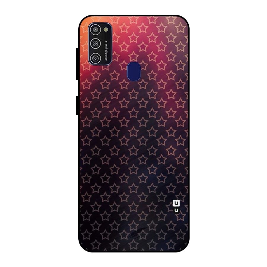 Ombre Stars Metal Back Case for Galaxy M30s