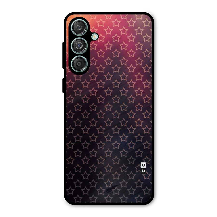 Ombre Stars Metal Back Case for Galaxy M55 5G