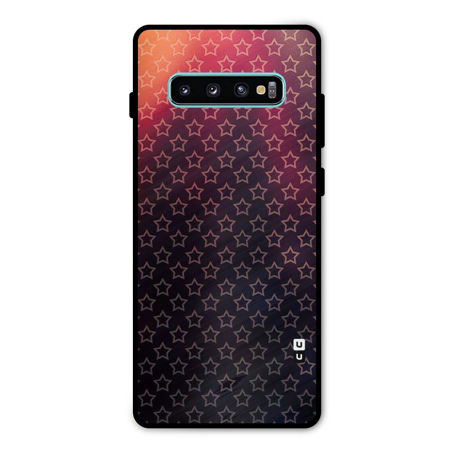 Ombre Stars Metal Back Case for Galaxy S10 Plus