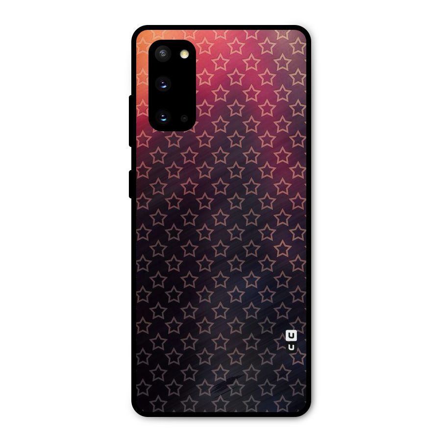 Ombre Stars Metal Back Case for Galaxy S20