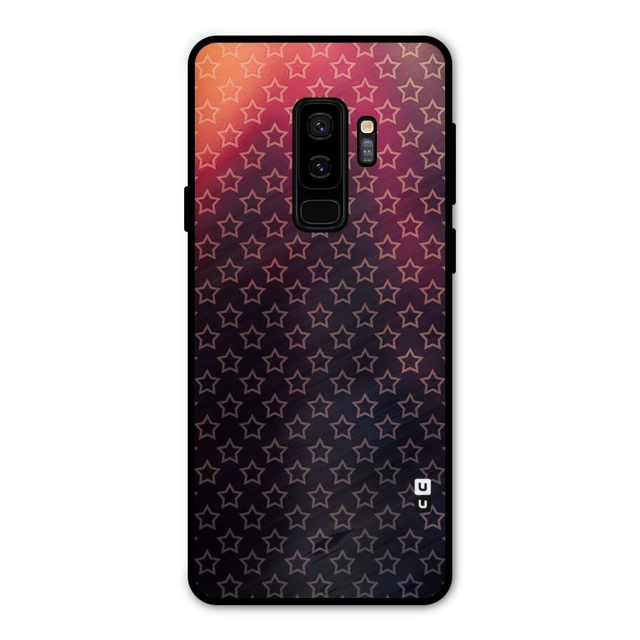 Ombre Stars Metal Back Case for Galaxy S9 Plus