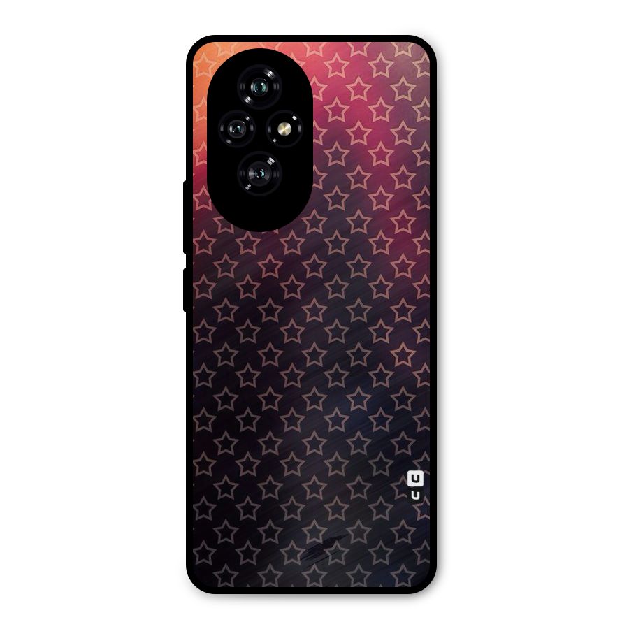 Ombre Stars Metal Back Case for Honor 200