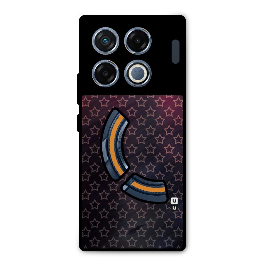 Ombre Stars Metal Back Case for Infinix GT 20 Pro