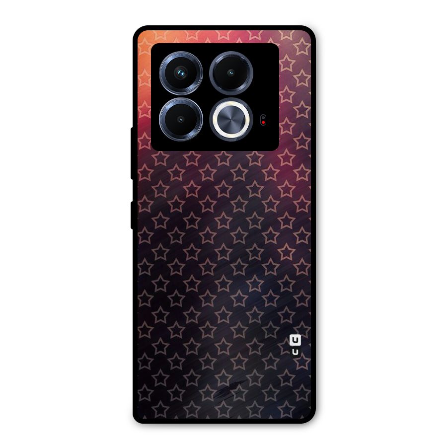 Ombre Stars Metal Back Case for Infinix Note 40 5G