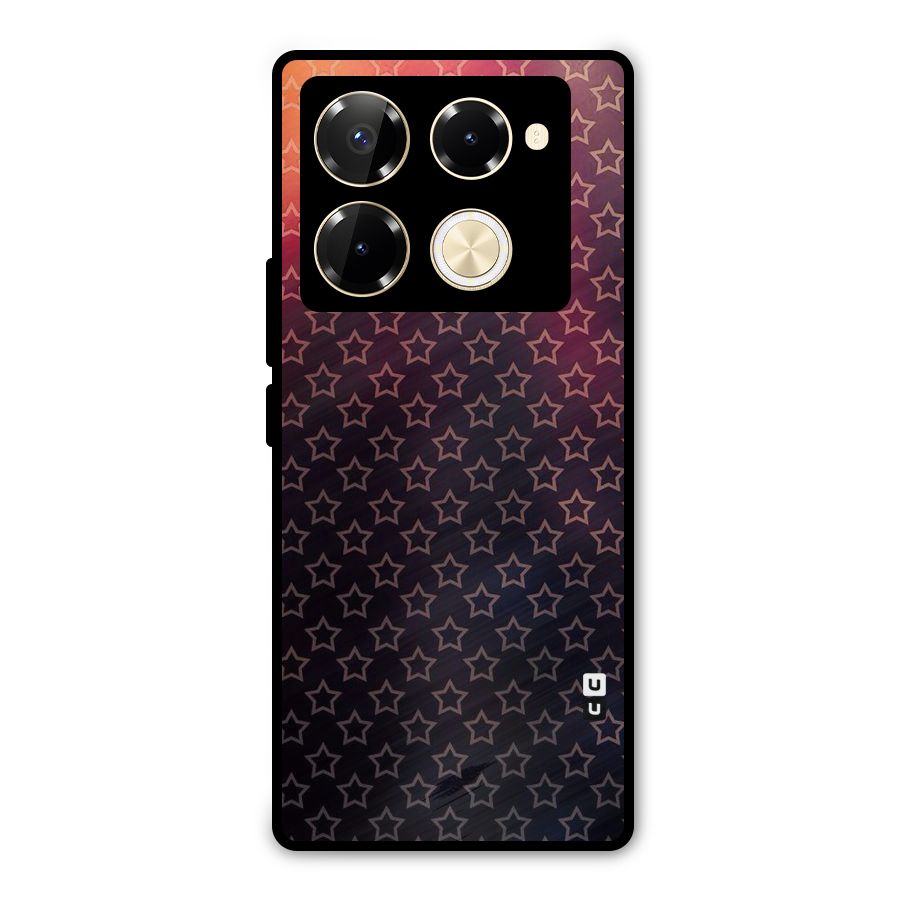 Ombre Stars Metal Back Case for Infinix Note 40 Pro Plus