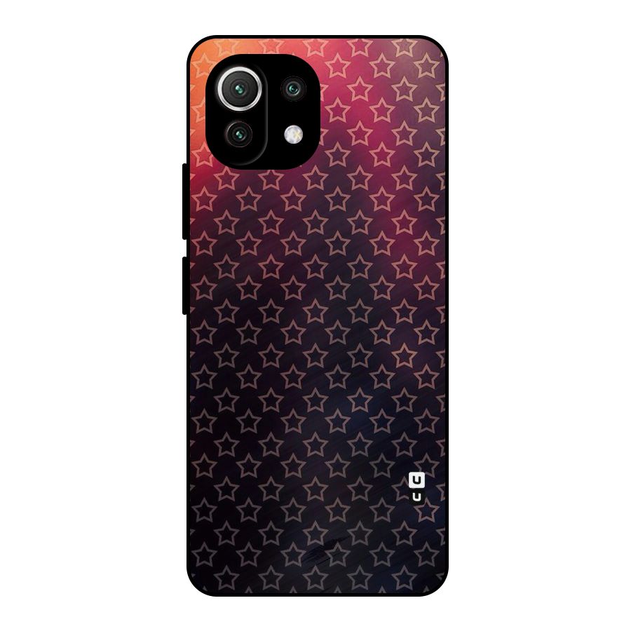 Ombre Stars Metal Back Case for Mi 11 Lite