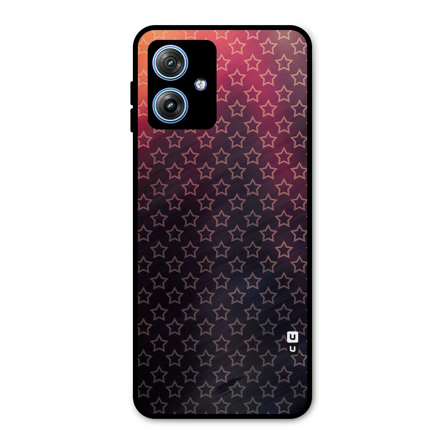 Ombre Stars Metal Back Case for Moto G54