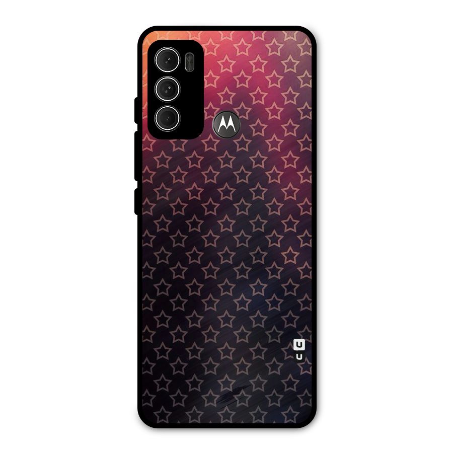 Ombre Stars Metal Back Case for Moto G60