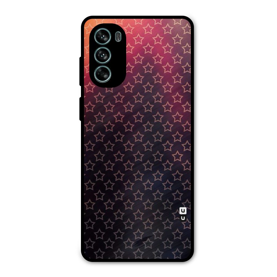 Ombre Stars Metal Back Case for Moto G62