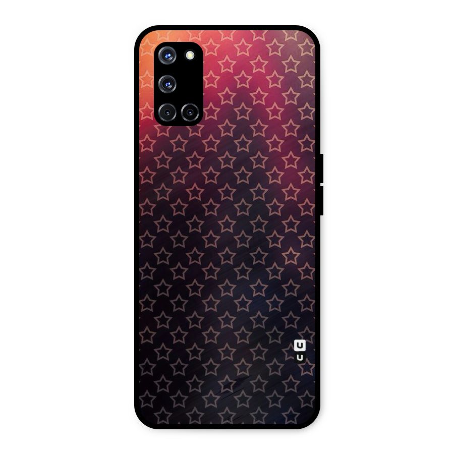 Ombre Stars Metal Back Case for Oppo A52