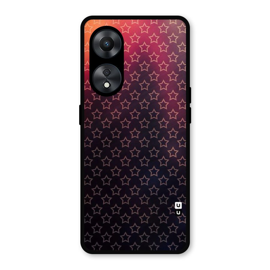 Ombre Stars Metal Back Case for Oppo A78
