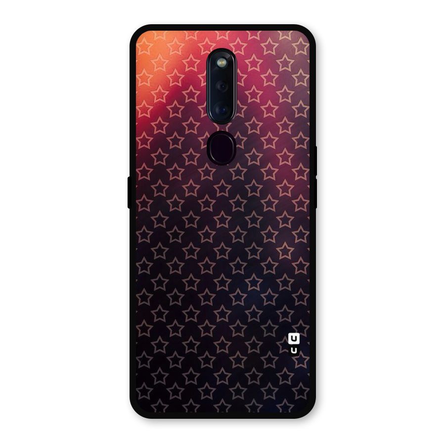 Ombre Stars Metal Back Case for Oppo F11 Pro