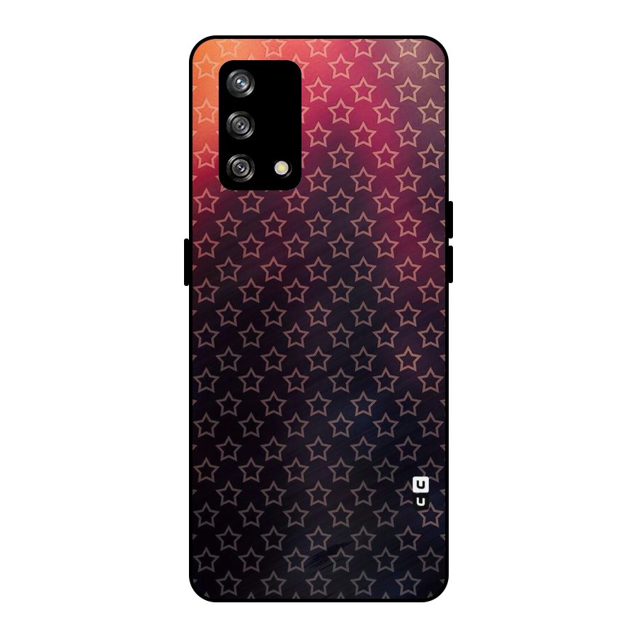 Ombre Stars Metal Back Case for Oppo F19