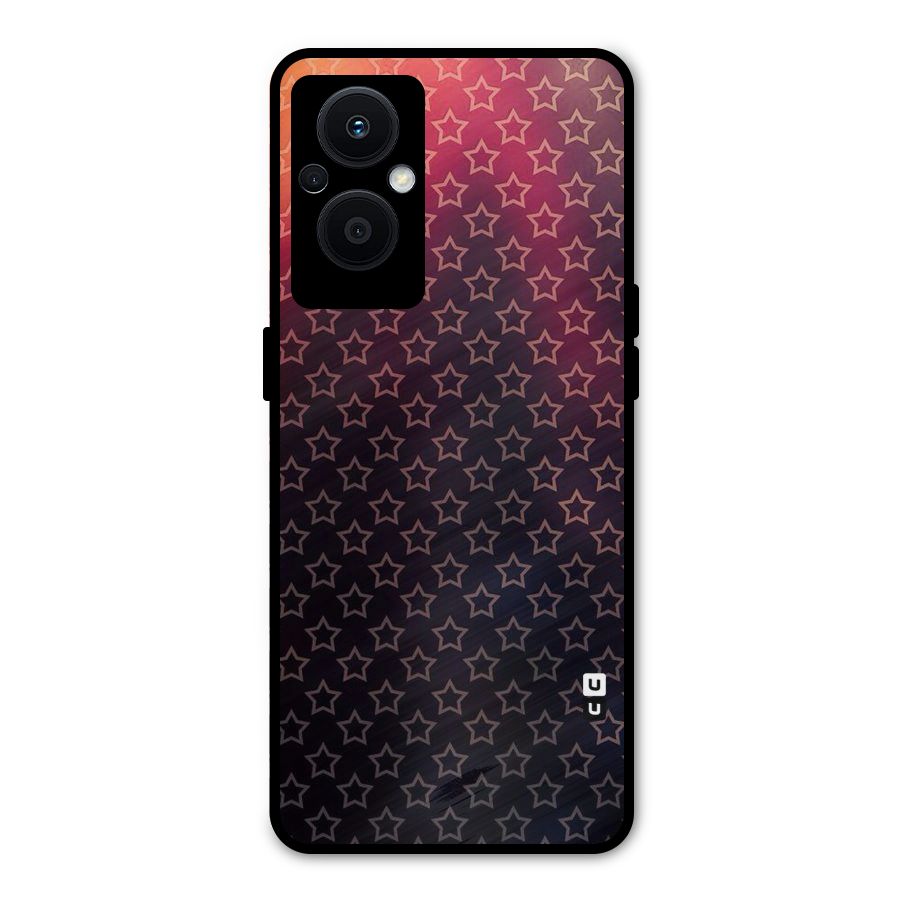 Ombre Stars Metal Back Case for Oppo F21s Pro 5G