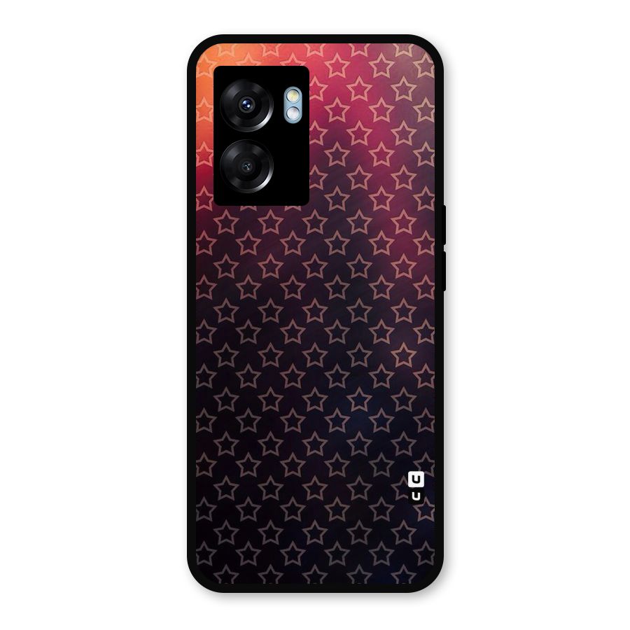 Ombre Stars Metal Back Case for Oppo K10 (5G)
