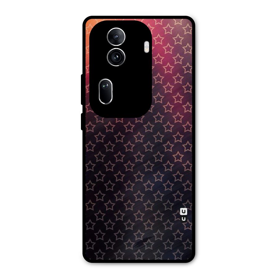 Ombre Stars Metal Back Case for Oppo Reno11 Pro 5G