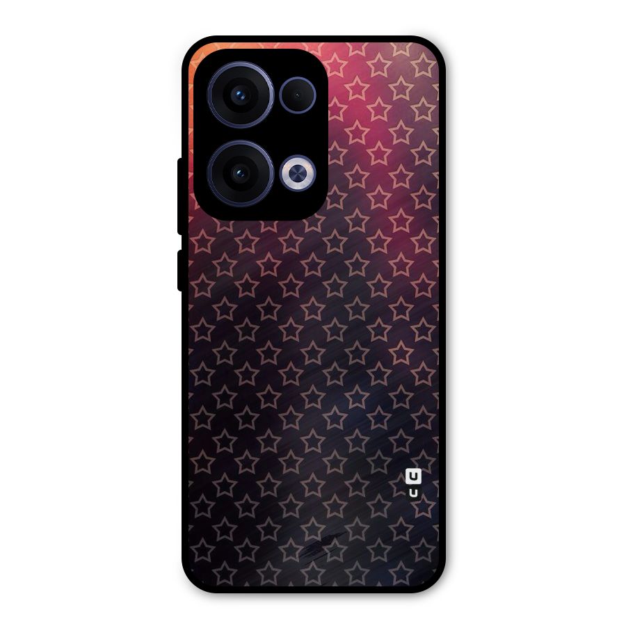 Ombre Stars Metal Back Case for Oppo Reno13