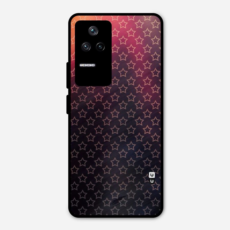 Ombre Stars Metal Back Case for Poco F4 5G