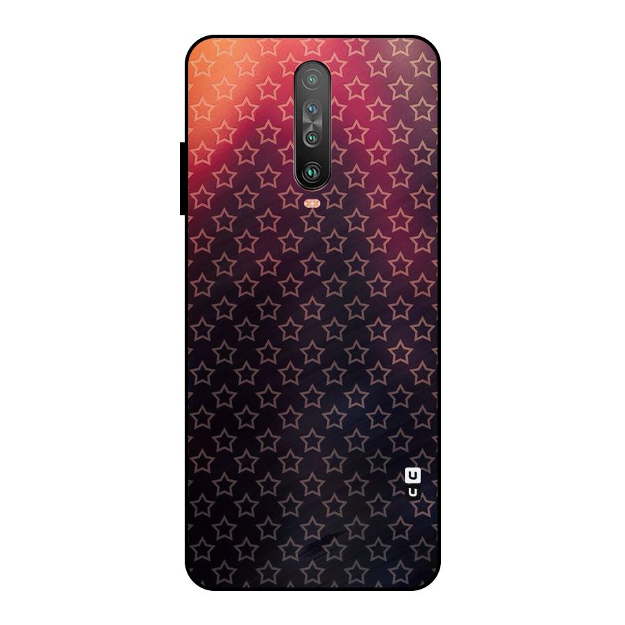 Ombre Stars Metal Back Case for Poco X2